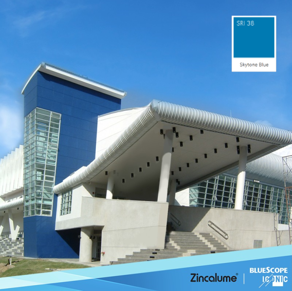Skytone Blue SRI 38 Colorbond® แซนวิช พาเนล
