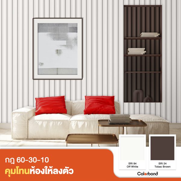 Tobac Brown SRI 29 Colorbond® แซนวิช พาเนล